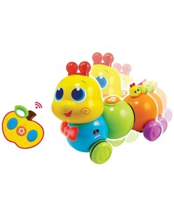 Детска играчка WinFun - Гъсеница, музикална, с дистанционно управление