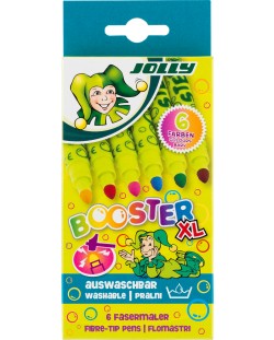 Цветни флумастери JOLLY Booster XL – 6 цвята