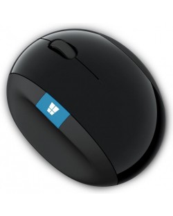 Мишка Microsoft - L6V-00005, оптична, безжична, черна