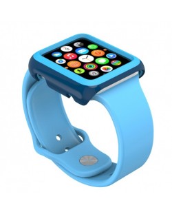 Калъф Speck - CandyShell Fit, Apple Watch 42 mm, Deep Sea/Lagoon Blue