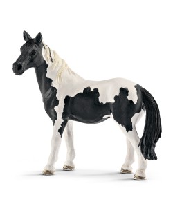 Фигурка Schleich от серията Коне: Пинто кобила - черна