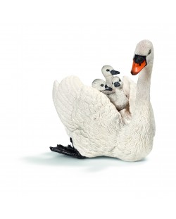 Фигурки Schleich от серията Животът във фермата: Бял лебед с малки