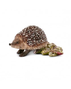 Фигурка Schleich от серията Дивия живот - Животните в Европа: Таралеж с листо