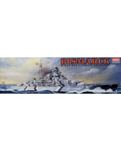 Военен кораб Academy German Battleship Bismarck (14208)