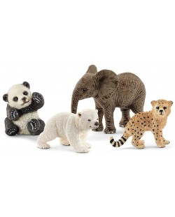 Комплект фигурки Schleich Wild Life - Диви бебета животни