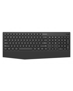 Клавиатура Philips - K303, безжична, черна