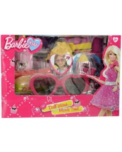 Детски комплект HTI Barbie, Хайде на кино, Пуканки, хот-дог, сок, билет