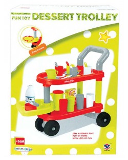 Игрален комплект Fun Toy - Количка за сервиране, с включени принадлежности