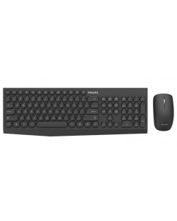 Комплект мишка и клавиатура Philips - C323,безжичен, черен