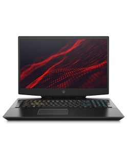 Гейминг лаптоп HP Omen - 17-cb0004nu, черен