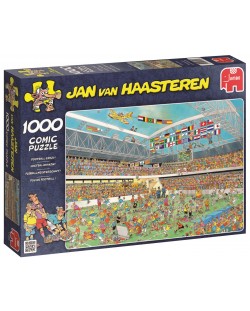 Пъзел Jumbo от 1000 части - Луд футбол, Ян ван Хаастерен