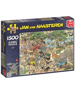 Пъзел Jumbo от 1500 части - Сафари, Ян ван Хаастерен