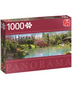 Панорамен пъзел Jumbo от 1000 части - Цветна градина