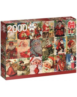Пъзел Jumbo от 2000 части - Винтидж Дядо Коледа