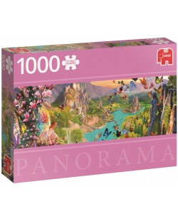 Панорамен пъзел Jumbo от 1000 части - Страната на феите
