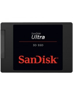 SSD памет SanDisk - Ultra 3D, 500 GB, 2.5'', SATA III