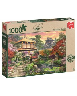 Пъзел Jumbo от 1000 части - Японска градина, Доминик Дейвисън