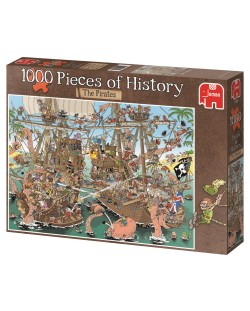 Пъзел Jumbo от 1000 части - Късчета от историята - Пирати, Деркс