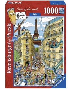 Пъзел Ravensburger от 1000 части - Париж, Frans Le Roux