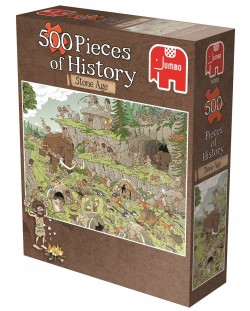 Пъзел Jumbo от 500 части - Късчета от историята - Каменна ера, Деркс