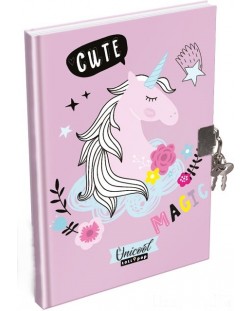 Таен дневник с катинар Lizzy Card - Uni Cool Magic, формат А5