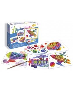 Творчески комплект за оцветяване Sentosphere – Полет, с акварелни бои