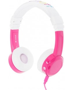 Детски слушалки BuddyPhones - InFlight, розови