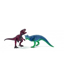 Фигурка Schleich от серията Аксесоари към Динозаври: Комплект - Карнотавър и Гиганотозавър - малки