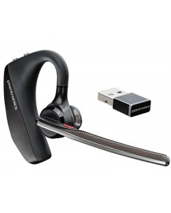 Слушалка с микрофон Plantronics - Voyager 5200 UC, черена