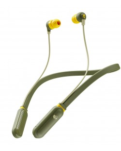 Безжични слушалки с микрофон Skullcandy - Ink'd+, Moss/Olive