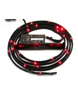 LED лента NZXT - Sleeved LED Kit, Red CB, черна