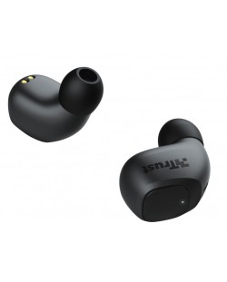 Безжични слушалки Trust - Nika Compact, TWS, черни
