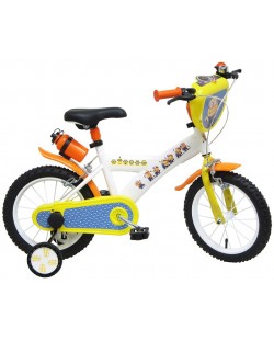 Детски велосипед с помощни колела Mondo – Миньоните, 14 инча