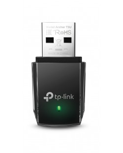 Безжичен USB адаптер TP-Link - Archer T3U, 1.3Gbps, черен