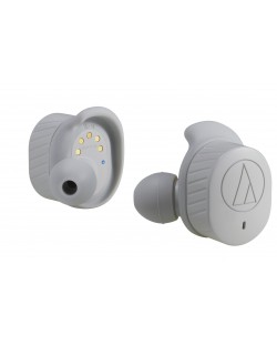 Спортни безжични слушалки Audio-Technica - ATH-SPORT7TW, сиви