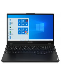 Геймърски лаптоп Lenovo - Legion 5, 15.6", IPS, FHD, 120Hz, GTX 1650, черен