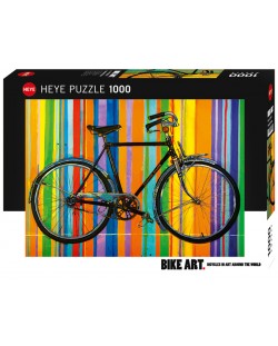 Пъзел Heye от 1000 части - Отново свободни, Bike Art