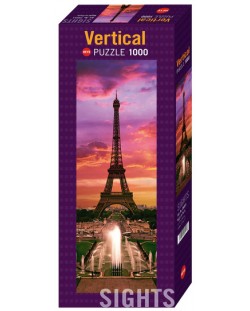 Панорамен пъзел Heye от 1000 части - Нощ в Париж