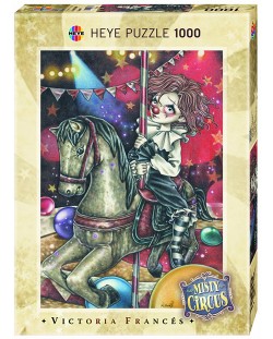 Пъзел Heye от 1000 части - Въртележка, серия Мистичния цирк, Виктория Франсес