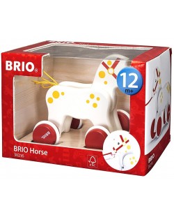 Играчка за дърпане Brio - Конче