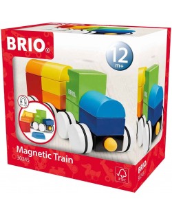 Сглобяема играчка Brio - Влакче с магнити, 11 части
