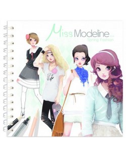Албум за млади дизайнери Avenue Mandarine Miss Modeline - За оцветяване, Пролет