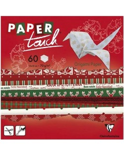 Комплект за оригами Clairefontaine Paper Touch - Коледни мотиви