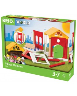 Сглобяема играчка Brio World - Допълнителни модули, 14 части