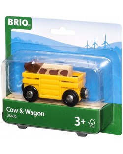 ЖП аксесоар Brio - Товарно вагонче с крава