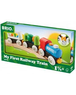 Дървена играчка Brio My First Railway - Влакче