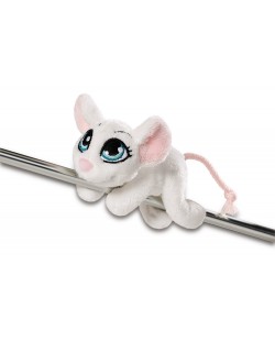 Плюшена играчка Nici – Бяла мишчица, 12 cm