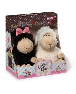 Комплект плюшени играчки Nici – Веселите овчици Коко и Кенди, 20 cm