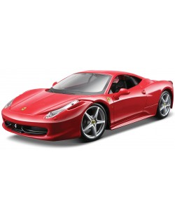 Метална кола за сглобяване Maisto All Stars – Ferrari  458 Italia, Мащаб 1:24
