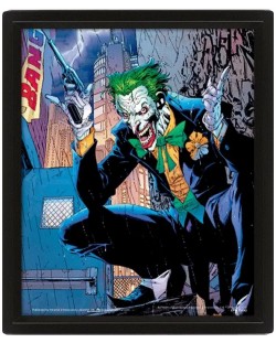 3D плакат с рамка Pyramid DC Comics: Batman - The Joker (Bang)